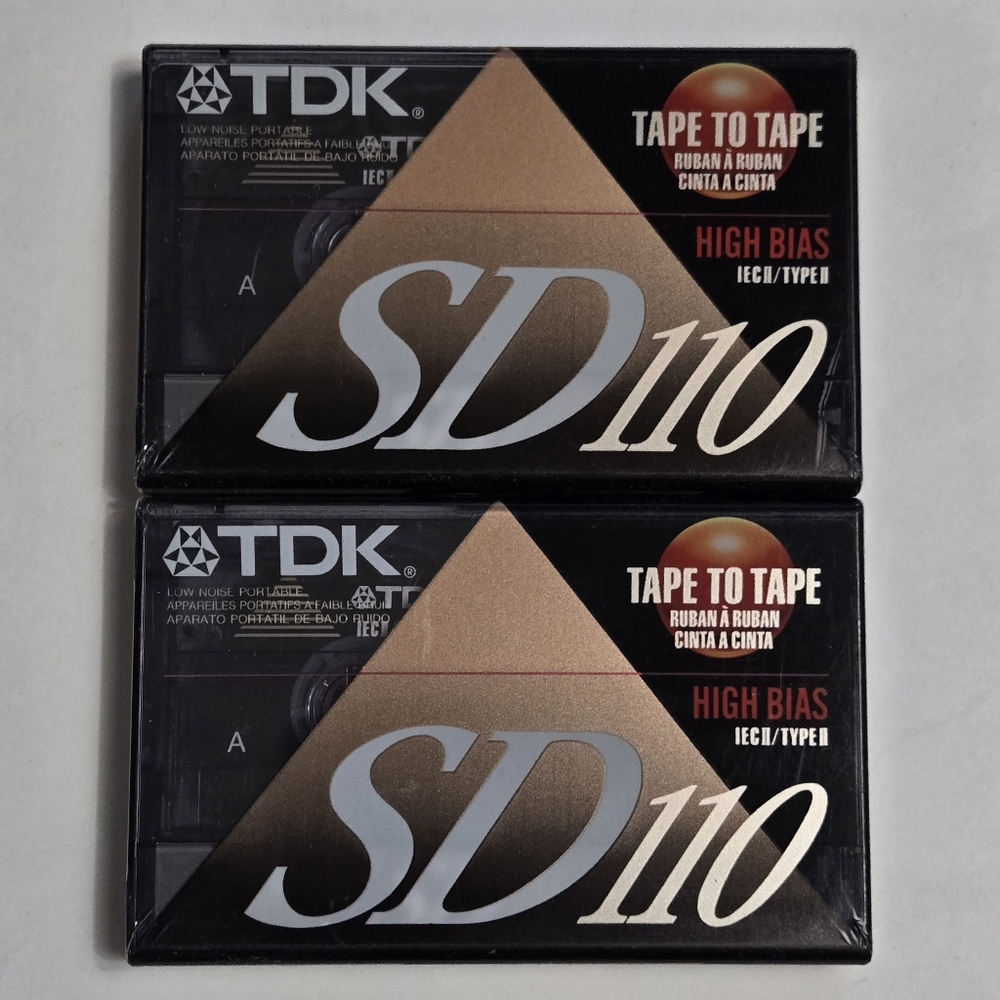 TDK SD110 High Bias Cassette Tape - 2 pack